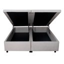 Ver imagem 3 de Base Box Baú King 193x203x42cm em Courino com Pistão a Gás B&g