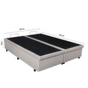 Ver imagem 5 de Base Box Baú King 193x203x42cm em Courino com Pistão a Gás B&g