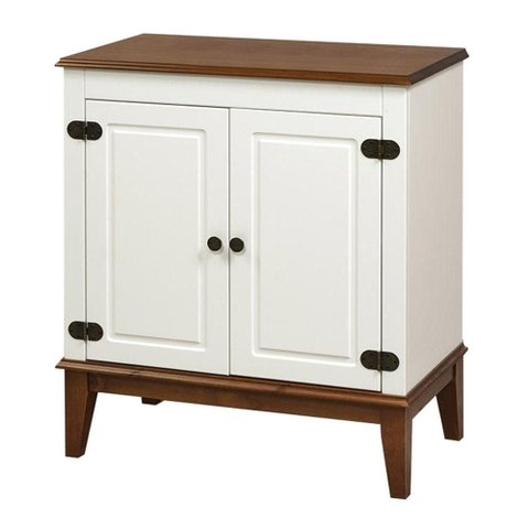 Buffet Antoine 2 Portas Cor Branco e Amendoa 83cm - 60742