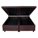 Ver imagem 4 de Base Box Baú King 193x203x42cm em Courino com Pistão a Gás