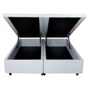 Ver imagem 4 de Base Box Baú King 193x203x42cm em Courino com Pistão a Gás