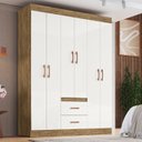 Ver imagem 2 de Guarda-roupa 30206 6 Portas 2 Gavetas 2 Prateleiras Rivera