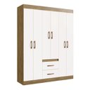 Ver imagem 1 de Guarda-roupa 30206 6 Portas 2 Gavetas 2 Prateleiras Rivera