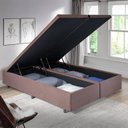 Ver imagem 2 de Base Box Baú King 193x203x42cm em Suede com Pistão a Gás B&g