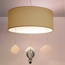 Ver imagem 2 de Luminária de Teto Pendente Balão Cúpula 30x15cm: Cáqui5981