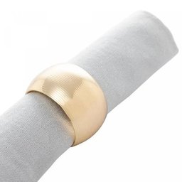 Conjunto 04 Anéis P/ Guardanapo Dourado - 4,5 Cm - 3