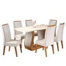 Mesa de Jantar Retangular Vitalic com 6 Cadeiras Madeira Maciça Vegas  - 2