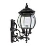 Arandela Colonial Grande Alumínio Preta Vintage 68cm St1480 - 1