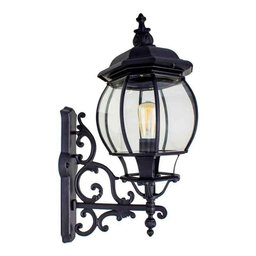 Arandela Colonial Grande Alumínio Preta Vintage 68cm St1480 - 3