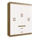 Ver imagem 1 de Guarda-roupa 6 Portas 2 Gavetas 4 Prateleiras Sidney