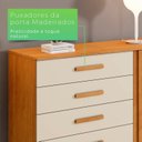 Ver imagem 6 de Cômoda 5 Gavetas 1 Porta 122cm Paris
