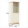 Conjunto Escritório Office 4 Peças Mesa Gaveteiro Armário Buffet Berlin - Vianossa - Off White e - 4