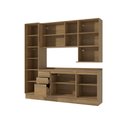 Ver imagem 4 de Armário de Cozinha Compacta Nicho Micro-ondas 100% Mdf 230cm Nogueira Celeste Kappesberg