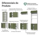 Ver imagem 4 de Armário de Cozinha Completa 340 cm Branco/Verde Vik Madesa 01