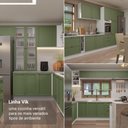 Ver imagem 5 de Armário de Cozinha Completa 340 cm Branco/Verde Vik Madesa 01