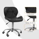 Ver imagem 2 de Kit 02 Cadeiras Giratórias Office Eiffel Slim Oficial Preto