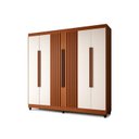 Ver imagem 3 de Guarda-Roupa Casal 6 Portas 2 Gavetas Apolo Freijo Off White