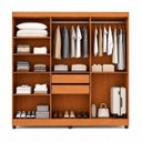 Ver imagem 7 de Guarda-Roupa Casal 6 Portas 2 Gavetas Apolo Freijo Off White