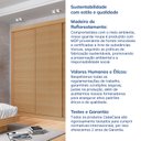 Ver mais imagens de Guarda-Roupa Casal 3 Portas de Correr Ripadas Samambaia CabeCasa MadeiraOriginals Carvalho