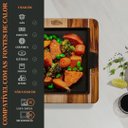 Ver imagem 6 de Chapa Quadrada 24cm Petisco com Suporte Madeira Panela Mineira