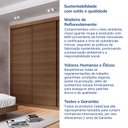 Ver mais imagens de Guarda-Roupa Casal 3 Portas de Correr Ripadas Samambaia CabeCasa MadeiraOriginals Freijó