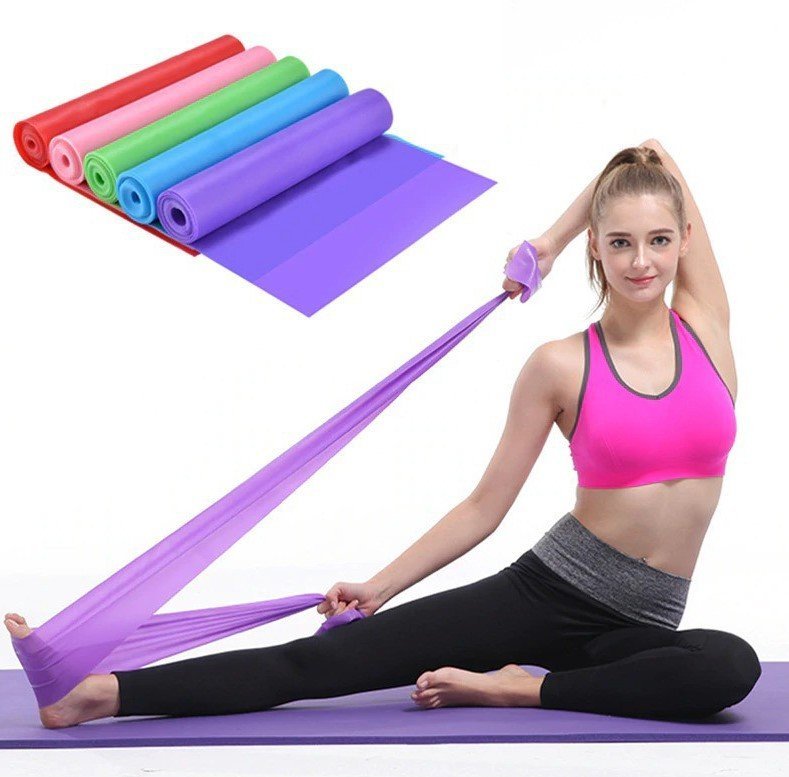 Faixa Elástica Fisioterapia Academia Thera Band Para Exercícios Multifuncionais 1,5 metro Espessura - 1