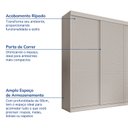Ver imagem 4 de Guarda-Roupa Casal 3 Portas de Correr Ripadas Samambaia CabeCasa MadeiraOriginals Off White