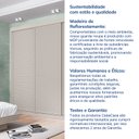 Ver mais imagens de Guarda-Roupa Casal 3 Portas de Correr Ripadas Samambaia CabeCasa MadeiraOriginals Off White