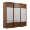 Guarda-roupa Casal 3 Portas de Correr Ripadas com Espelho Samambaia CabeCasa MadeiraOriginals - 12