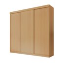 Ver imagem 3 de Guarda-Roupa Casal 3 Portas de Correr Lisas Samambaia CabeCasa MadeiraOriginals Carvalho