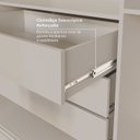 Ver imagem 6 de Guarda-Roupa Casal 3 Portas de Correr Lisas Samambaia CabeCasa MadeiraOriginals Off White