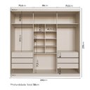 Ver imagem 3 de Guarda-Roupa Casal 3 Portas de Correr Lisas Samambaia CabeCasa MadeiraOriginals Off White