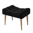 Ver imagem 1 de Puff Requinte Preto Pés Palito