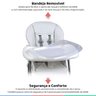 Cadeira Alimentação Refeição Infantil Bebê 6-36M 15kg Reclinável Papa&Soneca+ Branco - 3