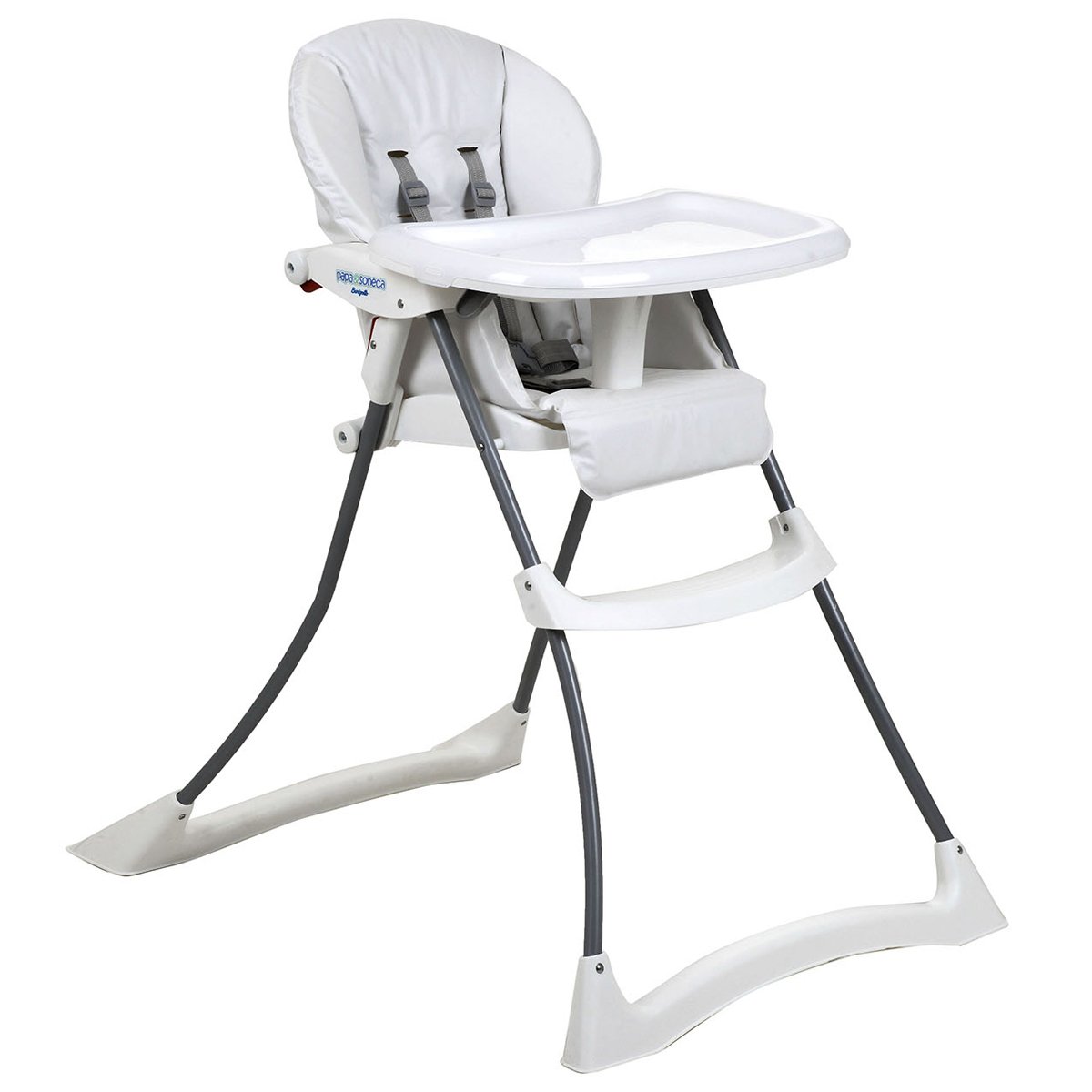 Cadeira Alimentação Refeição Infantil Bebê 6-36M 15kg Reclinável Papa&Soneca+ Branco