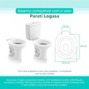 Ver imagem 3 de Assento Sanitário Tampa de Vaso Branco Mdf Laqueado Parati para Bacia Logasa