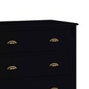 Ver imagem 3 de Cômoda de Madeira 4 Gavetas Pés Luis Xv 60816 Hannover - Preto