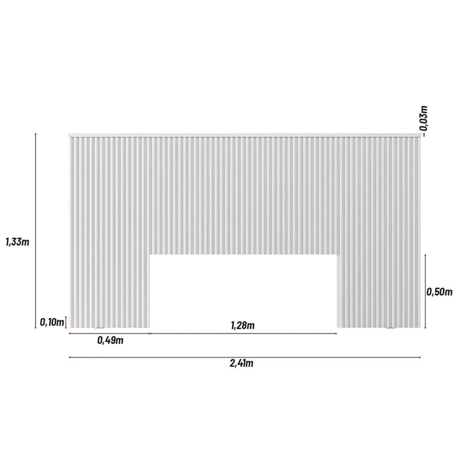 Cabeceira Casal Queen 240cm com Frame Laranjeiras - 5