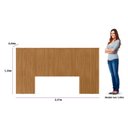 Ver imagem 6 de Cabeceira Casal Queen 240cm com Frame Laranjeiras Marrom