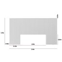 Ver imagem 5 de Cabeceira Casal Queen 240cm com Frame Laranjeiras Marrom