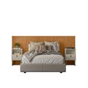 Ver imagem 4 de Cabeceira Casal Queen 240cm com Frame Laranjeiras Marrom