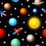 Papel de Parede Infantil Espaço Sideral 10 metros - 1