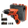 Parafusadeira à Bateria 4,8V com Kit 16 Peças e Maleta KC4815K BLACK+DECKER - 1