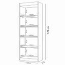 Ver imagem 3 de Estante de Livros 50,9CMX178CM Multiuso Larissa Marrom