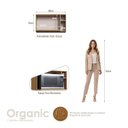 Ver imagem 4 de Armário Aéreo para Forno 80cm Organic Marrom Nature/Sand