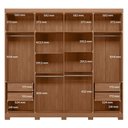 Ver imagem 6 de Guarda-Roupa Casal 8 Portas 4 Gavetas Master New com Pés Bege/Jatobá/Areia
