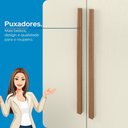 Ver mais imagens de Guarda-Roupa Casal 8 Portas 4 Gavetas Master New com Pés Bege/Jatobá/Areia