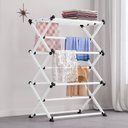 Ver imagem 2 de Varal de Chão Dobrável Vertical para Pendurar Roupas Toalhas - StaremCasa