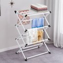 Ver imagem 3 de Varal de Chão Dobrável Vertical para Pendurar Roupas Toalhas - StaremCasa