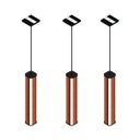 Ver imagem 5 de Pendente Canto Madeira Maciça Esmeralda Led 36w 4000lm Bivolt